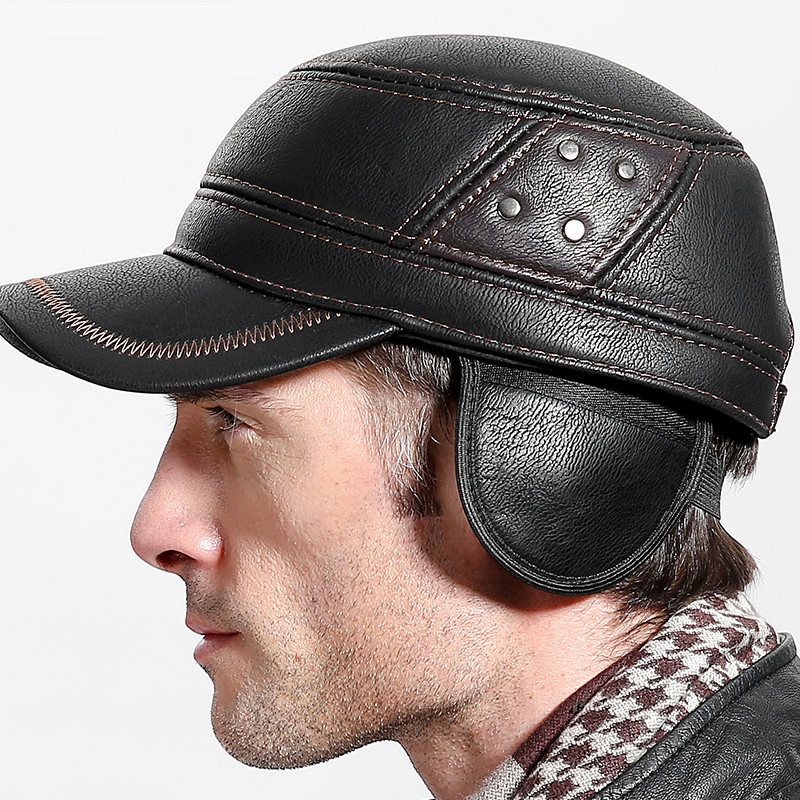 Cowskin Genuine Leather Baseba - Baseball Cap Structured recension och pris