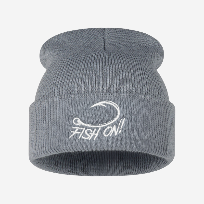 Outdoor Angler Fish On Embroid - Beanie Cuffed Knit recension och pris
